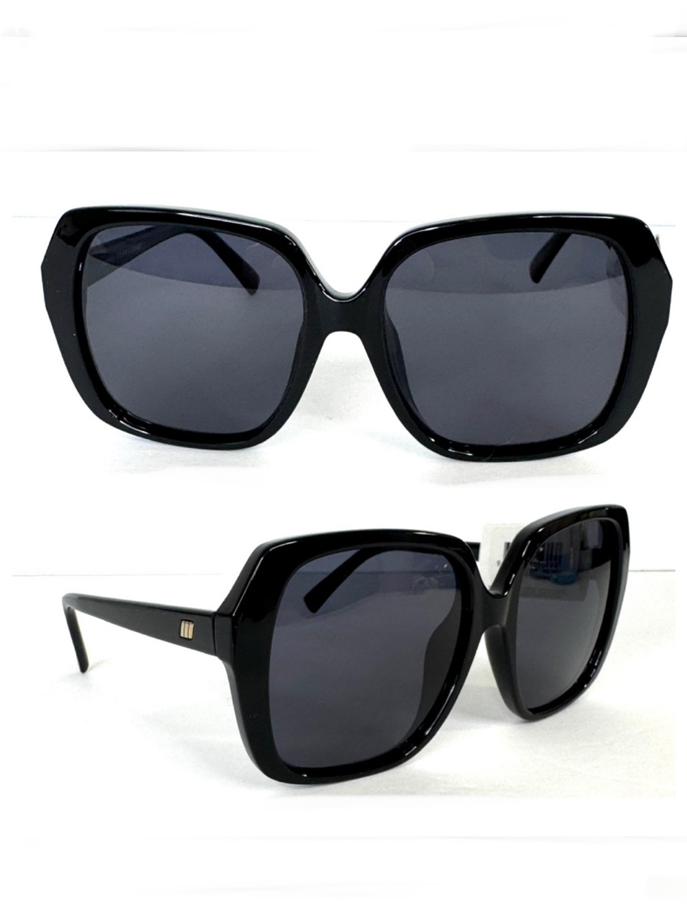 LE SPECS FroFro Alt Fit Polarized Sunglasses Black 56mm Gradient Square
